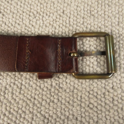 H&M Leather Belt Size 42 Extra Large Brown Solid Casual Vintage - Picture 6 of 13