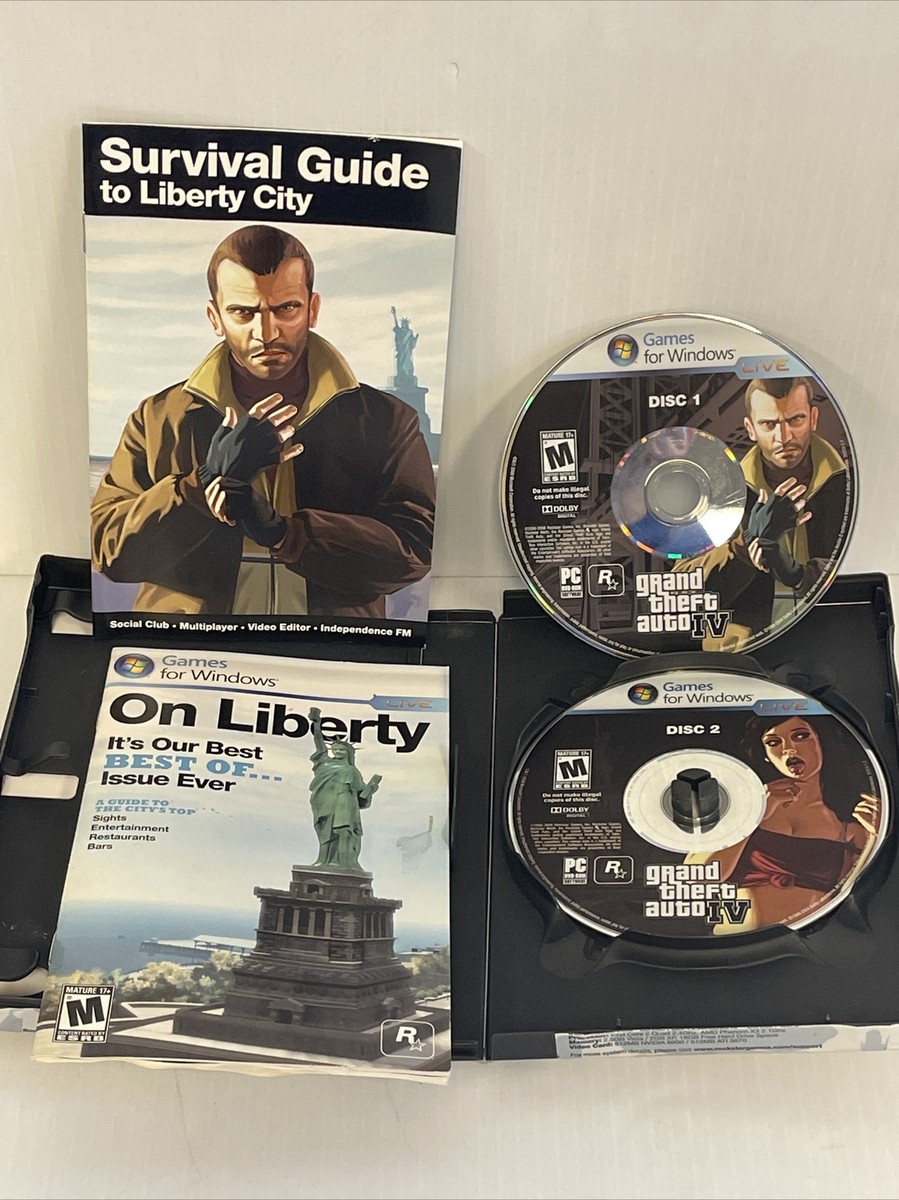 Grand Theft Auto IV 4 PC DVD Game For Windows XP Vista - 2