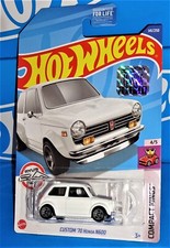 Hot Wheels Factory Set 2022 Compact Kings Custom '70 Honda N600 White
