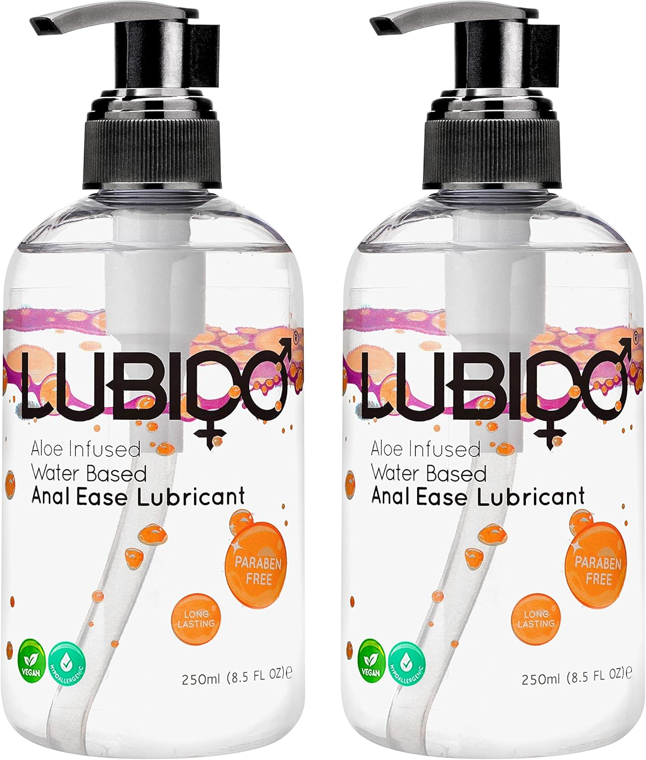 Lubido Aloe Infused Anal Ease Water Based Gel Lube – 250Ml (Pack of 2)