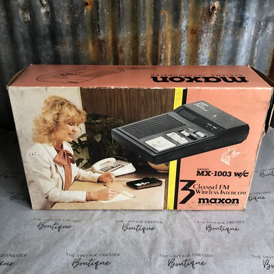 MAXON Model MX-1003 W/C 3 Channel FM Wireless Intercom NEW IN BOX