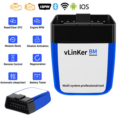 Vgate vLinker BM+ ELM327 BT OBD2 Diagnosegerät Scaner Bimmercode Für BMW Model