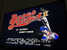 Lot Of 2 Nintendo NES Games Bases Loaded 2 & Golf WORKS