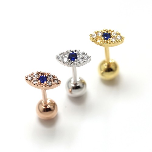 Gem Crystal Ear Cartilage Helix Ring Bar Stud Ear Cuff Climber Piercing Earring - Picture 83 of 268