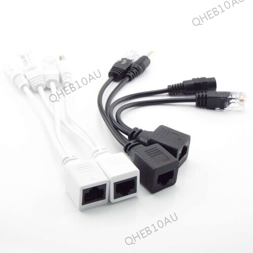 1 Pair POE Splitter Power Ethernet Adapter Cable Injector Kit For IP Camera 17H - Picture 1 of 9