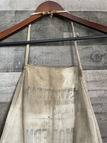 Vintage STANLEY Tools Hardware Store Clerk Apron Lumber Modern Distributors - Picture 6 of 7