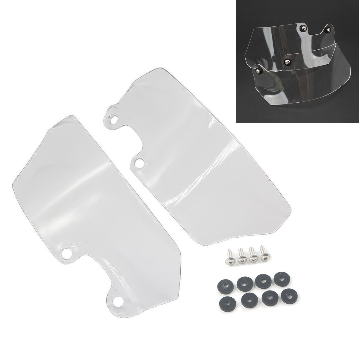 For BMW R1200GS Adventure R 1200 GS ADV 2004-2007 2008 2009 2010 2011 2012 Motorcycle Side Windshield Windshield Wind Accessories Decorate (Color : A
