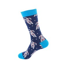 Pair Men's and Women's Premium Combed Cotton Fashion Funky Design Dress Socks
