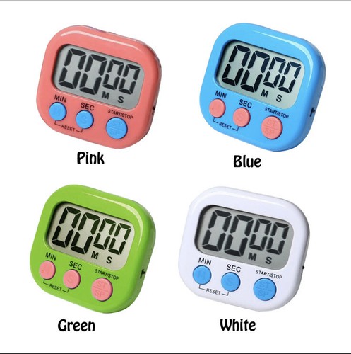 LCD Digital Kitchen Timer Count Down Up Loud Alarm LASH TECH TIMER GREEN - Picture 4 of 12