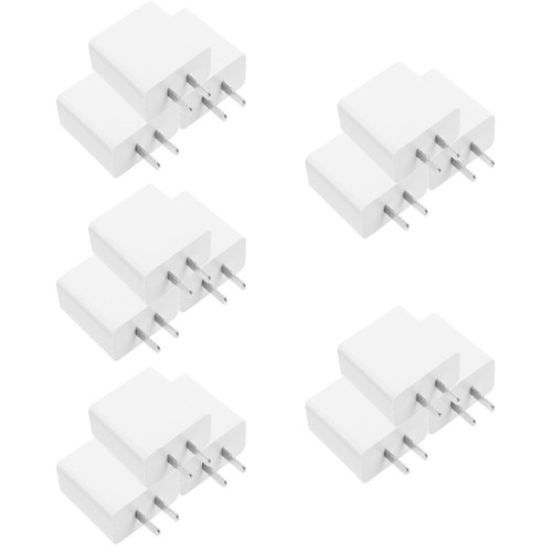 5 Pack Three Port Charging Head Block for Multiple Devices Blocks Fast Charge - 第 1/12 張圖片