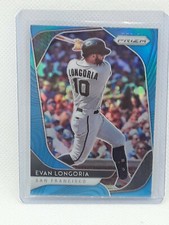 Evan Longoria 2020 Panini Prizm Baseball #79 CAROLINA BLUE San Francisco Giants