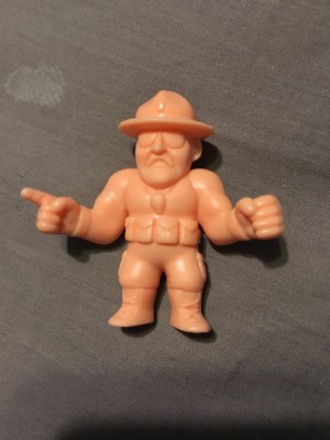 SDCC 2018  Mattel WWE Legends Classic M.U.S.C.L.E. Super7 Sgt Slaughter G.I. Joe