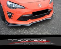 CUP Spoilerlippe Schwarz Toyota GT86 Frontspoiler Spoilerschwert Ansatz V2 II