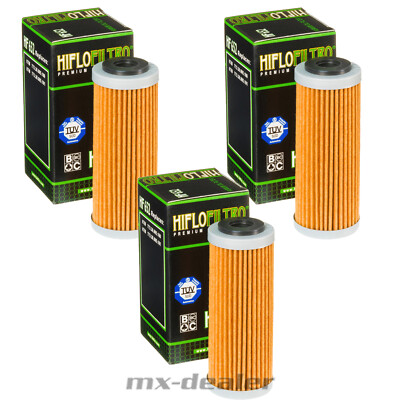 Hiflo 3x Ölfilter KTM HF652 HF 652 SX SXF EXC 125 250 350 450 Motocross Enduro