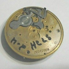 ELGIN 18sz POCKET WATCH UPPER PLATE  1849-55 WIND  SET PARTS COMPLETE----- 2
