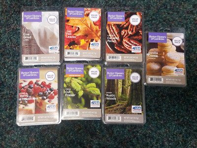 NEW 5 Oz Better Homes and & Gardens Scented Wax Cubes Melts Tarts You Choose
