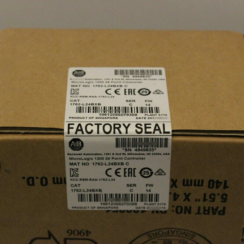 1762-L24BXB AB SER C MicroLogix 1200 24 Point Controller Sealed Fast - Image 2 of 3