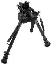 TruGlo TG8902S Tac•Pod Pivot Bipod 6-9" Black Aluminum w/Rubber Feet, Swing Swiv
