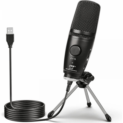JTS JS-1P USB Kondensatormikrofon mit Nierencharakteristik für PC Mac Streaming Podcasting Neu in OVP