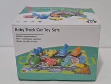 ALASOU 8 PCS Baby Truck Car Toy set. with Playmat/Storage Bag  NEW OPEN BOX