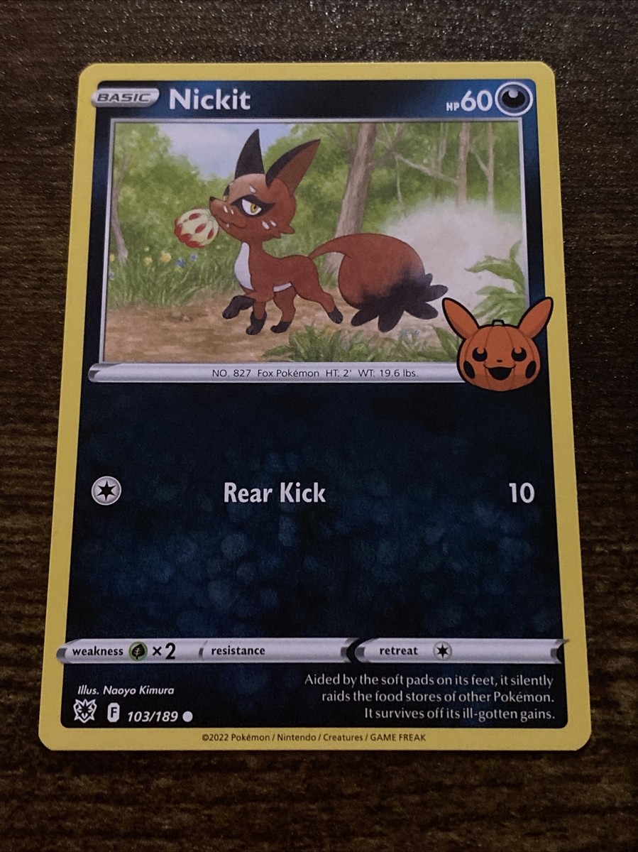 ポケモンカード Nickit 103/189 HP60（Nickit | Darkness Ablaze