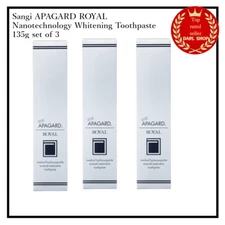 Sangi APAGARD ROYAL Nanotechnology Whitening Toothpaste 135g Japan set of 3 NEW