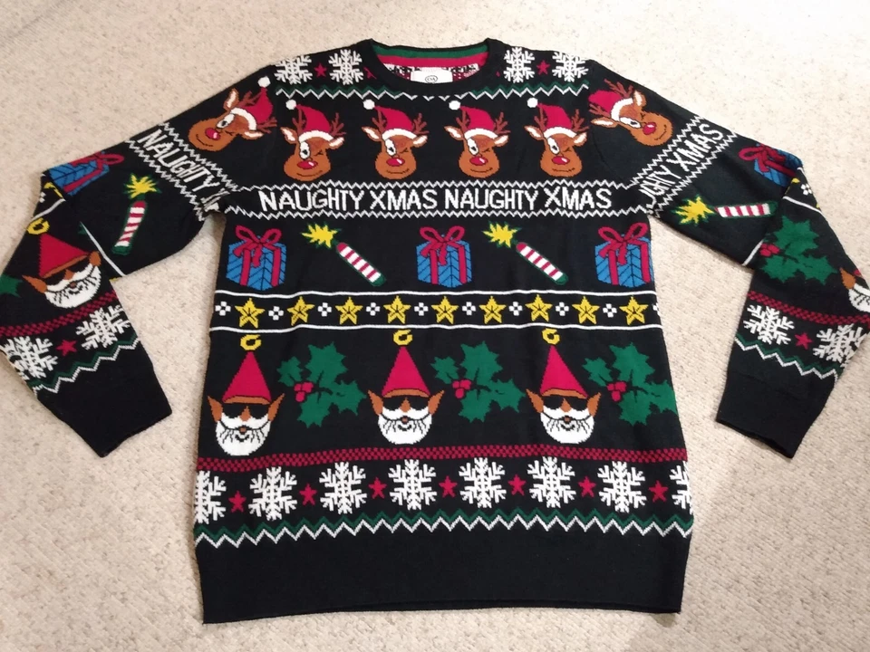 festlicher Pullover Weihnachten von C&A für Herren Jungen Gr. M - Bild 2 von 4