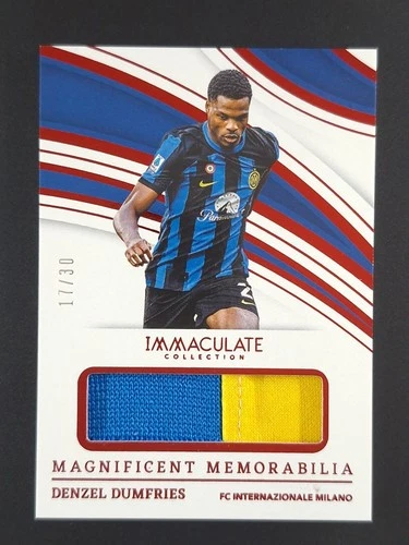 2023-24 Panini Immaculate Collection DENZEL DUMFRIES 17/30 Patch Ruby #MG-DD