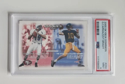 TOM BRADY 2000 Skybox Dominion ROOKIE #234 GRADED PSA 9 MINT Patriots