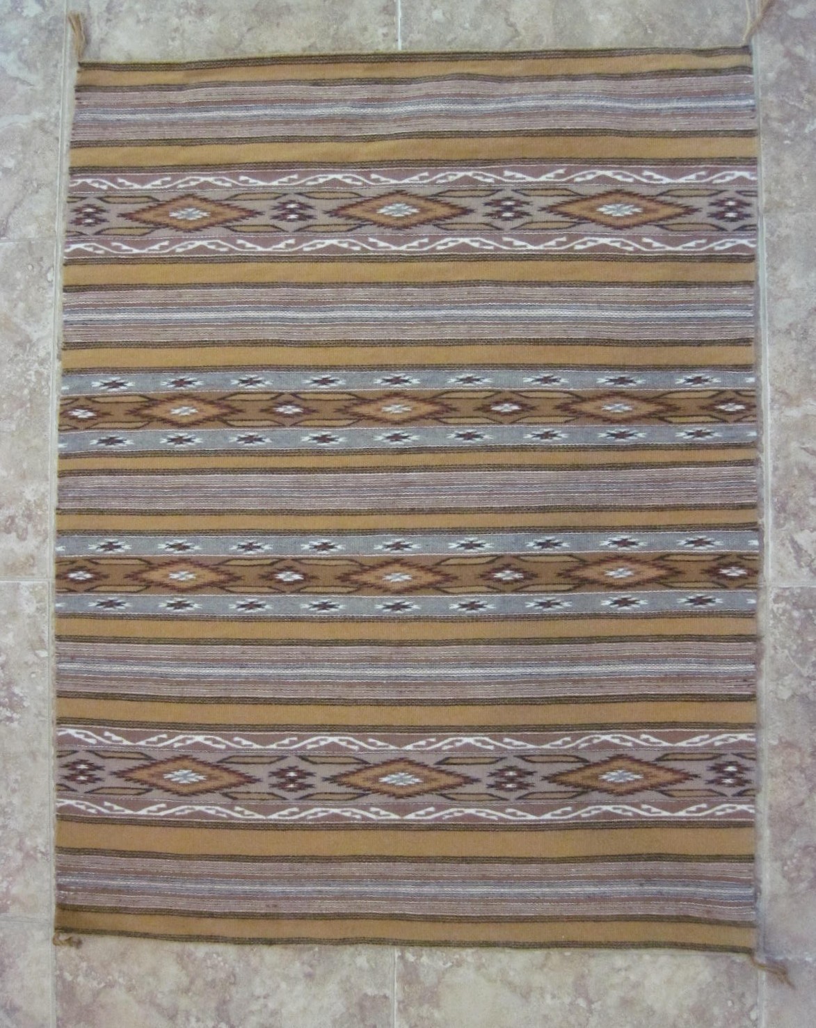 Vintage Chinle Navajo Wool Weaving - Mary C. Nez.  35” x 45.5”