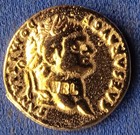 11-03) monnaie Romaine Aures avec tête Laurée WRL