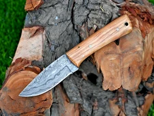 Custom HandMade Forged Damascus Steel Fixed Blade Skinner Hunting Knife 2901