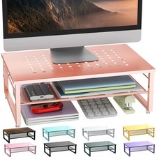 gianotter 2Tier Metal Monitor Stand Riser, Desk Organizer for Monitor, Office...