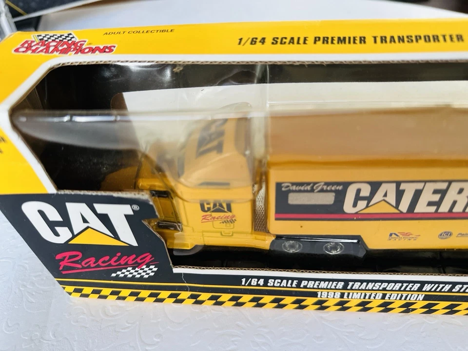 Rare 1998 Limited Edition Racing Champions CAT Racing Transporter  with Car - Image 3 of 4