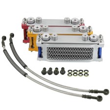 Motorcycle Oil Cooling Radiator System for 50-140cc Dirt Universal Radiator Kit
