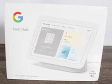 Google Nest Hub (2nd Gen) Smart Display Chalk: 7" LED, Bluetooth, Voice Control