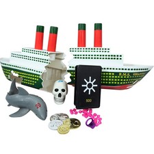 SWIMLINE Titanic Sinking Ship Dive Toy Hidden Treasure Combo Pack