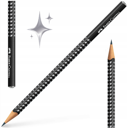 Faber-Castell Grip Sparkle Pencils HB Graphite Black (Pack of 7) - Picture 4 of 11
