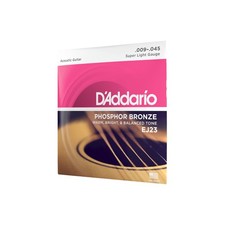 D'Addario EJ23 Super Light Phosphor Bronze Acoustic Guitar Strings, 9-45