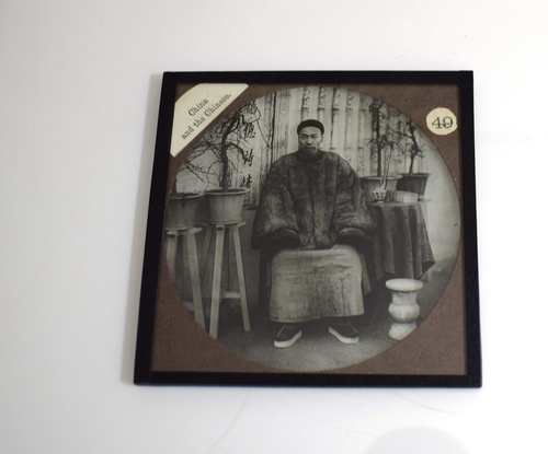 Magic Lantern Slide A CHINESE MERCHANT CHINA C1888 VICTORIAN ANTIQUE PHOTO - Imagen 5 de 5