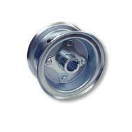 6″ Wheel, Steel, Assembly With 3/4″ Live Axle Hub, 2 Piece Rim, 3-3/8″ Wide 1020