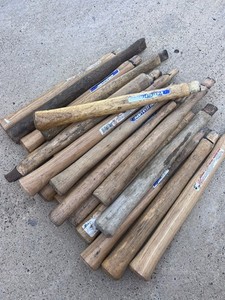 LOT of 4 Used Vaughan 12-14in Handles, Wood Turning, Repurposing, Crafting