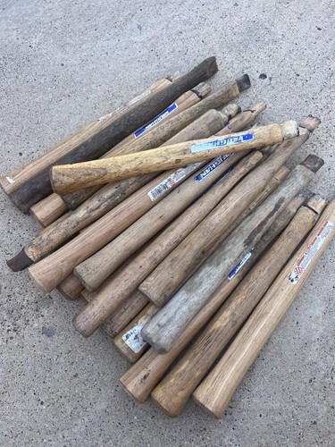 LOT of 4 Used Vaughan 12-14in Handles, Wood Turning, Repurposing, Crafting