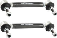 Universal Adjustable Sway Bar End Links 180Mm-230Mm M10 Stud W/12 Mm Spacer Wash