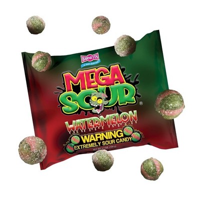 Barnetts - Mega Sour Candy Watermelon 104g - Trendy Sweet Bags - Traditionally H