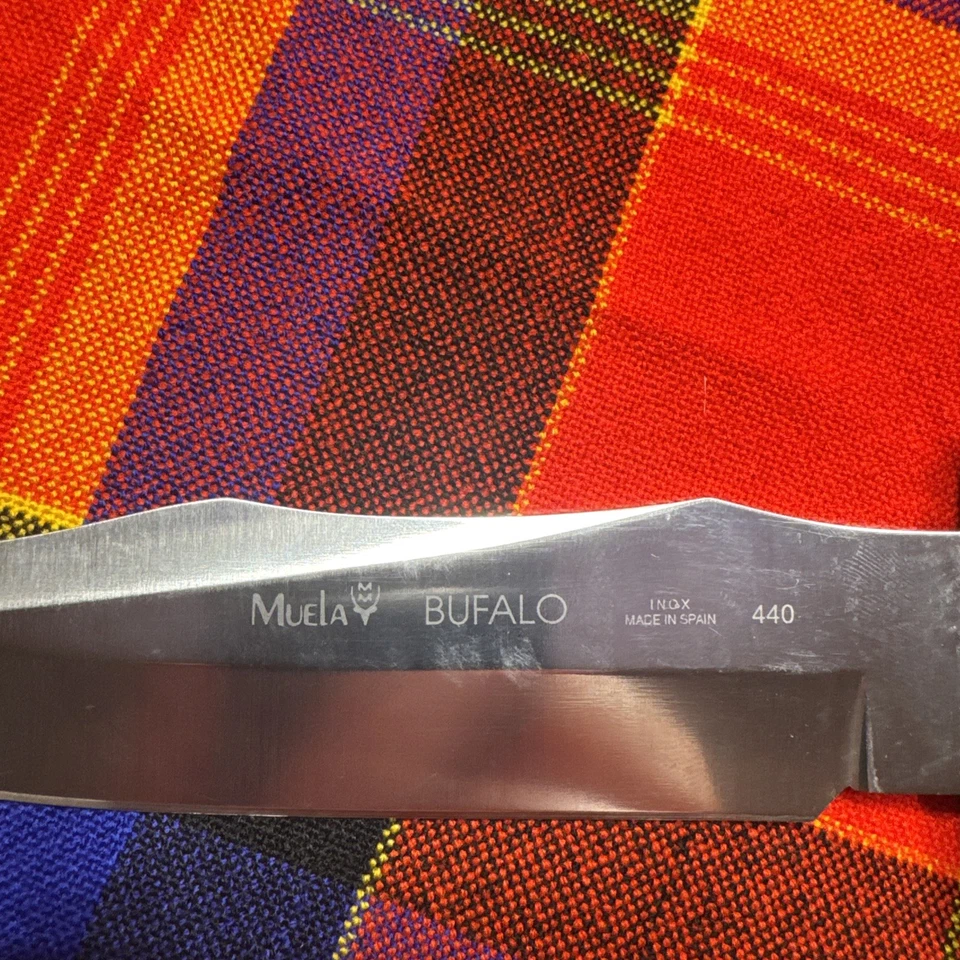 Cuchillo Muela Bufalo 17r con funda de cuero hecho en España Foto 3 de 4