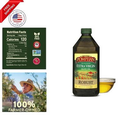 Robust Extra Virgin Olive Oil, Contains Polyphenols, First Cold Pressed, 68 F...