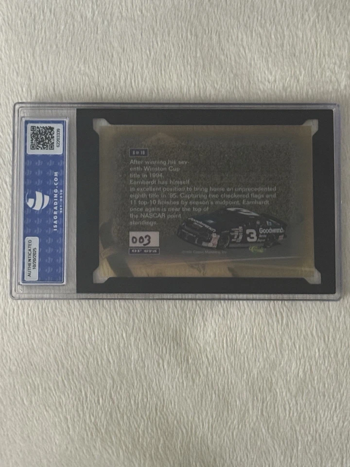 Rare 1995 Classic Images, Circuit Champion Dale Earnhardt Sr. 1/1 Car # See Pics - Image 4 of 4