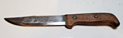 VTG G.C.& Co Mora Sweden 277 FixedBlade Fishung HuntingKnife Sawback Wood