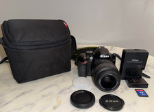 Nikon D3200 24.2MP DSLR Camera 5808 SC 18-55mm VR G Lens Bundle Tested READ